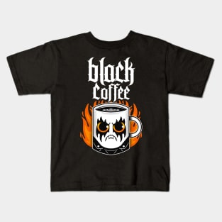 Black coffee Kids T-Shirt